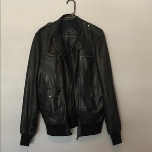 Black (faux) Leather Jacket
